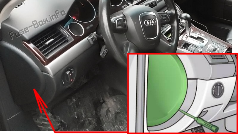 Schéma poistiek Audi A8 a S8 2008-2009 - 2