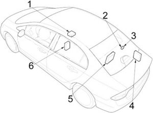 Schéma poistiek motorového priestoru č. 2 - 2
