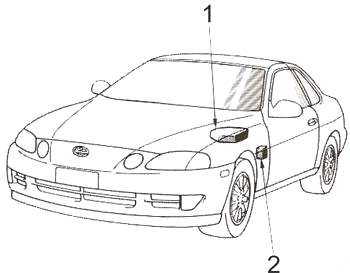 Lexus SC 400 (1991-2000) – poistková skrinka