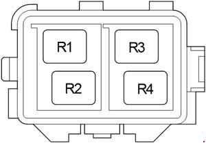Quadro relè motorového priestoru